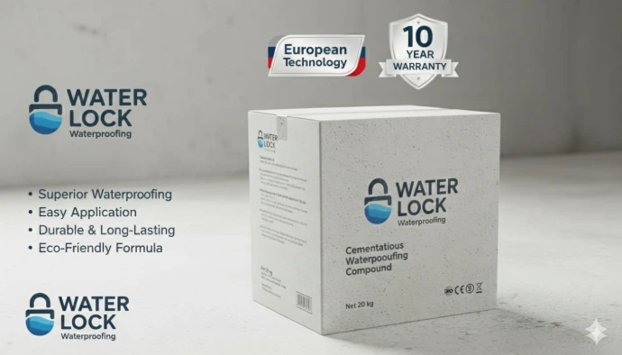Waterlock EX2000 two-component cementitious waterproof coating packaging