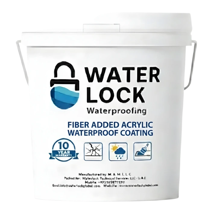 Water Lock fiber-added acrylic waterproof coating container