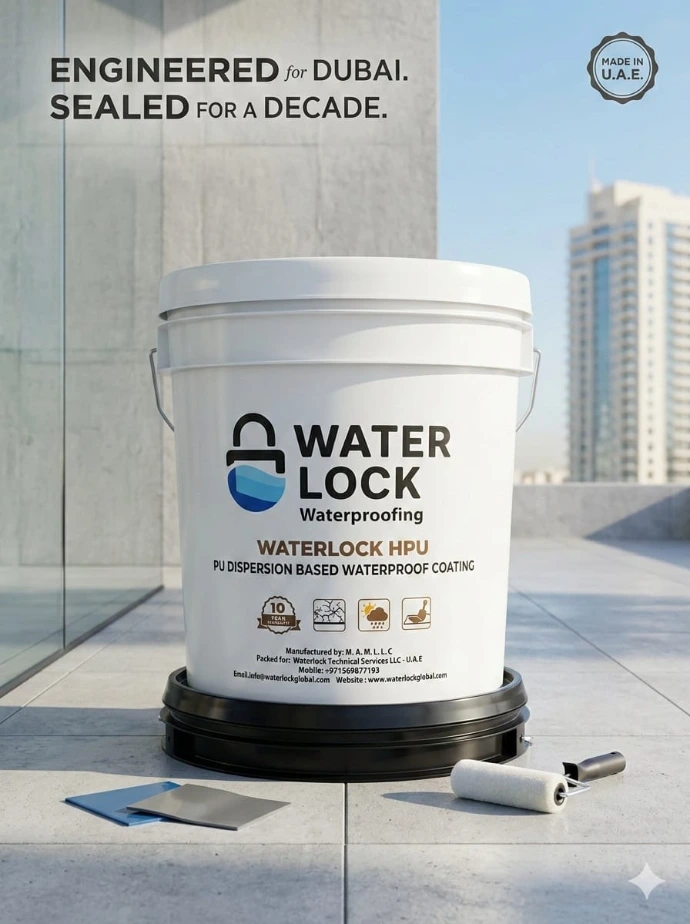 Waterlock HPU polyurethane dispersion-based waterproofing coating