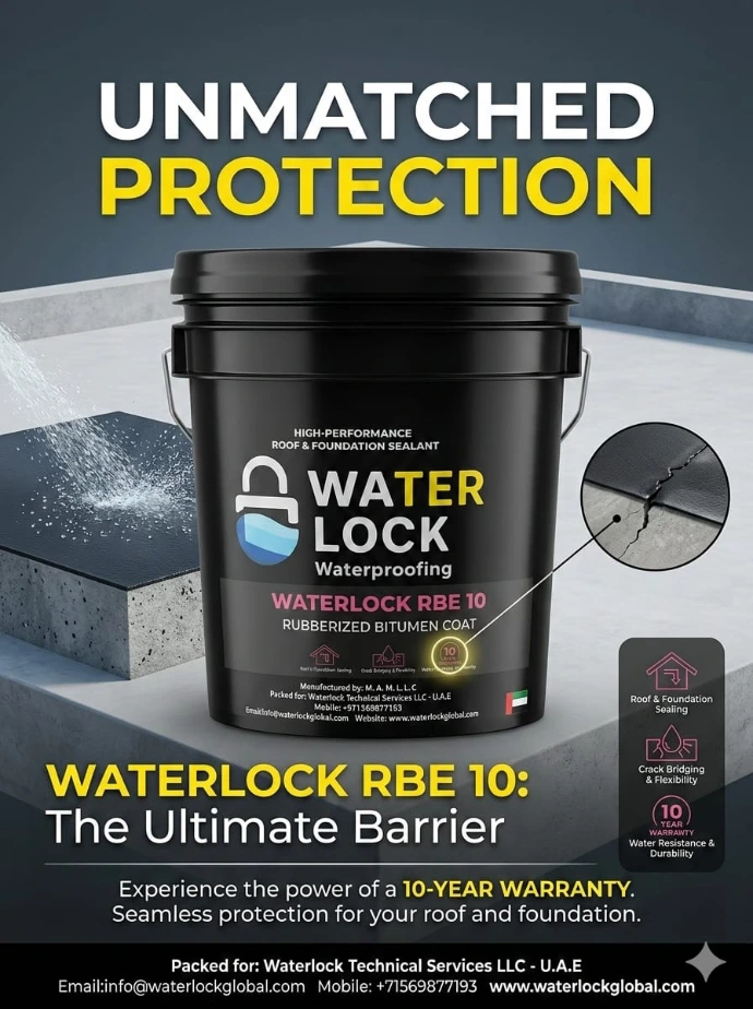 Waterlock RBE 10 modified rubberized bitumen emulsion bucket